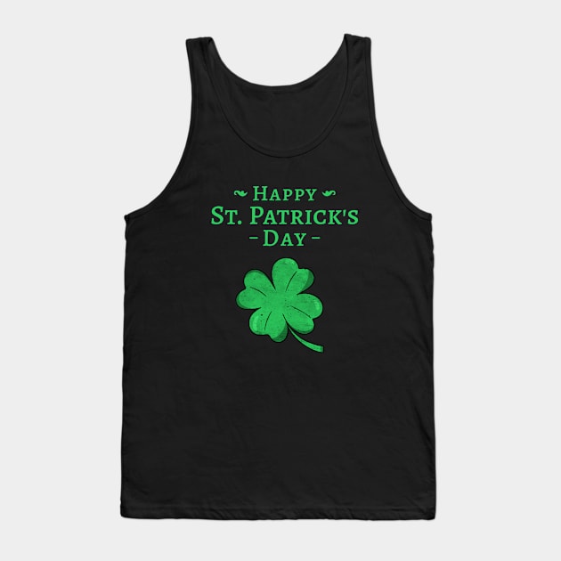 Happy St. Patrick's Day Tank Top by CANVAZSHOP